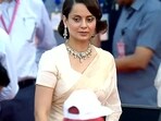 Kangana Ranaut at the oath-taking ceremony at Rashtrapati Bhavan in New Delhi. Kangana Ranaut at the oath-taking ceremony at Rashtrapati Bhavan in New Delhi.