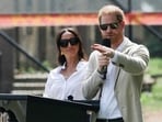 Prince Harry was ‘terrified that Meghan would leave him’ after he posted an ‘angry’ letter to the press (REUTERS/Akintunde Akinleye)