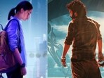 Alia Bhatt and Jr NTR in the posters of Jigra and Devara Part 1. Alia Bhatt and Jr NTR in the posters of Jigra and Devara Part 1.