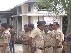 Police personnel present at the site of blast at an explosive factory in Nagpur. Police personnel present at the site of blast at an explosive factory in Nagpur.