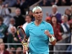 Spain's Rafael Nadal reacts during French Open 2024 Spain's Rafael Nadal reacts during French Open 2024