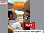 Screenshot of the viral claim that a video shows Congress leader Rahul Gandhi watching PM Modi's oath-taking ceremony. (Source: X/Screenshot/Modified by Logically Facts)