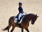 Shruti Vora in action at the FEI Dressage World Cup in Slovenia Shruti Vora in action at the FEI Dressage World Cup in Slovenia