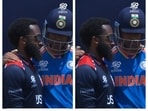 Suryakumar Yadav consoles Aaron Jones