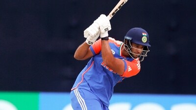 India's Shivam Dube plays a shot during the Group A match against USA (BCCI-X) India's Shivam Dube plays a shot during the Group A match against USA (BCCI-X)