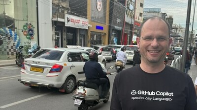 Thomas Dohmke, CEO of Microsoft-owned GitHub, shared a photo from his India trip. Thomas Dohmke, CEO of Microsoft-owned GitHub, shared a photo from his India trip.