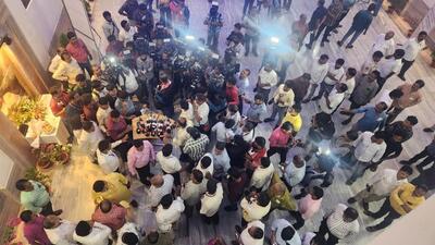 Odisha journalists at the Lok Seva Bhawan on Wednesday (HT Photo) Odisha journalists at the Lok Seva Bhawan on Wednesday (HT Photo)