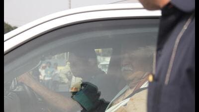 RSS chief Mohan Bhagwat arriving at the venue of the event in Gorakhpur on June 13. (Sourced) RSS chief Mohan Bhagwat arriving at the venue of the event in Gorakhpur on June 13. (Sourced)