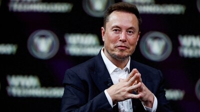 Elon Musk, Chief Executive Officer of SpaceX and Tesla and owner of Twitter, gestures as he attends the Viva Technology conference. (Reuters)