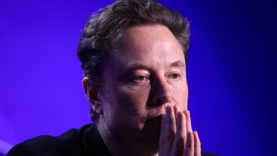 Elon Musk, Chief Executive Officer of SpaceX and Tesla and owner of X looks on during a conference. (Reuters)