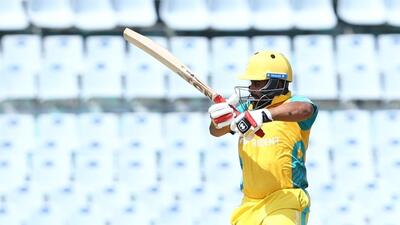 Trident Stallions captain Prabhsimran Singh in action during the at Sher-e-Punjab T20 Cup match at the IS Bindra Stadium, Mohali. (HT Photo) Trident Stallions captain Prabhsimran Singh in action during the at Sher-e-Punjab T20 Cup match at the IS Bindra Stadium, Mohali. (HT Photo)
