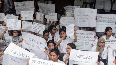 The alleged irregularities in the NEET-UG 2024 examination have evoked protests from students all over the country. (ANI Photo) The alleged irregularities in the NEET-UG 2024 examination have evoked protests from students all over the country. (ANI Photo)