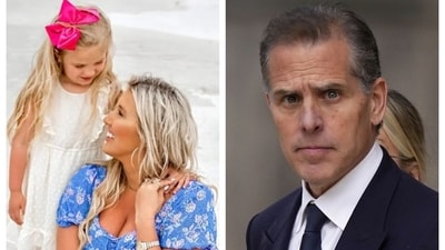 On being asked why she continued to appear understanding and tolerant of Hunter Biden, Lunden Roberts said that they share a child and Hunter is developing his relationship with Navy via Zoom calls. (Lunden Roberts/Instagram) On being asked why she continued to appear understanding and tolerant of Hunter Biden, Lunden Roberts said that they share a child and Hunter is developing his relationship with Navy via Zoom calls. (Lunden Roberts/Instagram)