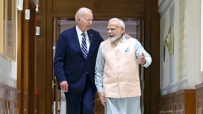 Prime Minister Narendra Modi (Right) and US President Joseph Biden. Prime Minister Narendra Modi (Right) and US President Joseph Biden.
