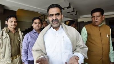 A few days ago, Sanjeev Balyan (in pic) had alleged that some BJP leaders had openly supported the SP in 2024 LS polls. (HT file) (Sanjeev Verma/ HT photo) A few days ago, Sanjeev Balyan (in pic) had alleged that some BJP leaders had openly supported the SP in 2024 LS polls. (HT file) (Sanjeev Verma/ HT photo)