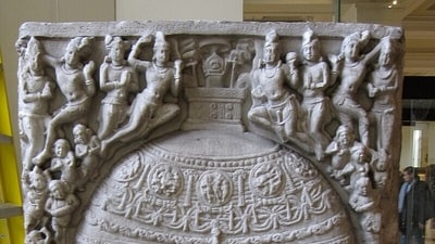 Depiction of the Amaravati Stupa (Gryffindor/Wikimedia Commons) Depiction of the Amaravati Stupa (Gryffindor/Wikimedia Commons)