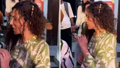Taapsee Pannu rushed to her car without posing for photographs.