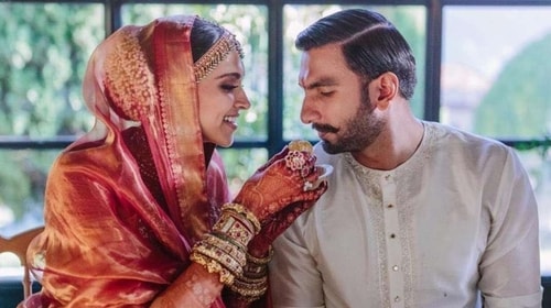 Deepika and Ranveer during their wedding celebrations Deepika and Ranveer during their wedding celebrations