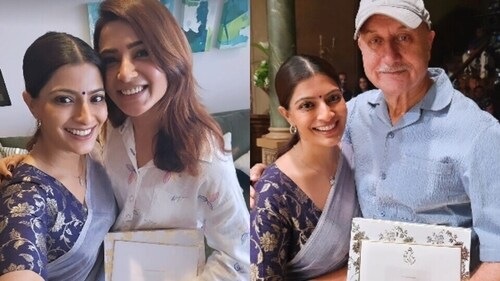 A screengrab of Varalaxmi Sarathkumar's Instagram stories. A screengrab of Varalaxmi Sarathkumar's Instagram stories.