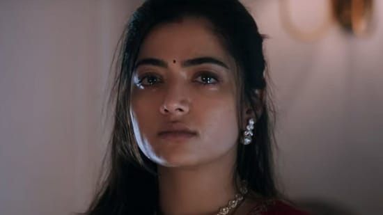 Rashmika Mandanna as Gitanjali in a still from Animal.