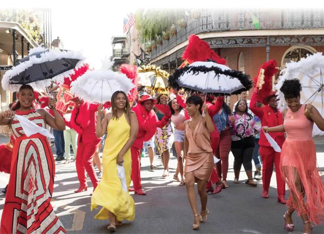 There’s no way the Girls’ Trip characters pulled off these looks by travelling light. There’s no way the Girls’ Trip characters pulled off these looks by travelling light.
