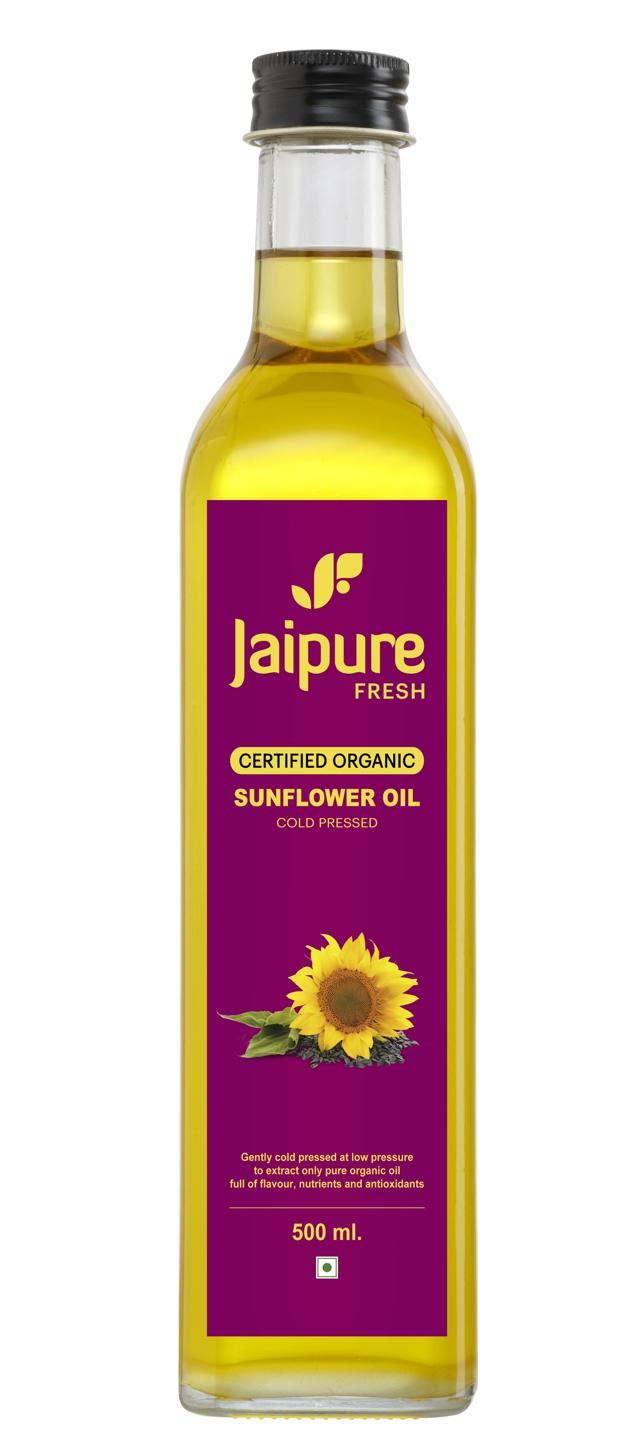 Jaipure’s edible oils come from organic seeds and are cold-pressed to retain the oil’s nutritive value. Jaipure’s edible oils come from organic seeds and are cold-pressed to retain the oil’s nutritive value.