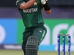 Babar Azam of Pakistan plays a shot during the ICC Men's T20 Cricket World Cup West Indies & USA 2024 match between Pakistan and Canada Babar Azam of Pakistan plays a shot during the ICC Men's T20 Cricket World Cup West Indies & USA 2024 match between Pakistan and Canada