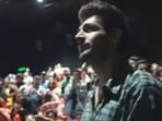 Kartik Aaryan and Kabir Khan visited a packed screening of the film.