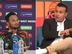 Shakib Al Hasan's viral reaction to Virender Sehwag's criticism Shakib Al Hasan's viral reaction to Virender Sehwag's criticism