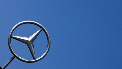 The logo of Mercedes-Benz is seen outside a Mercedes-Benz car dealer. (Reuters)