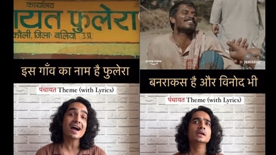 Mumbai-based singer Palash Shrivastava's rendition of Amazon's comedy-drama series Panchayat. (Instagram/@palashlive) Mumbai-based singer Palash Shrivastava's rendition of Amazon's comedy-drama series Panchayat. (Instagram/@palashlive)