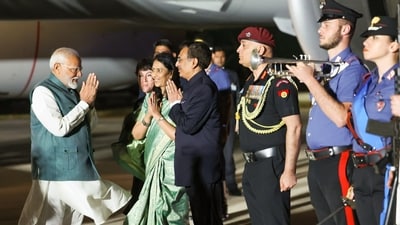 PM Modi arrives in Italy for the G7 Summit