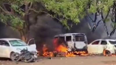 Over 150 vehicles were set ablaze in Chhattisgarh’s Balodabazar city during violence on Monday (File 'photo) Over 150 vehicles were set ablaze in Chhattisgarh’s Balodabazar city during violence on Monday (File 'photo)