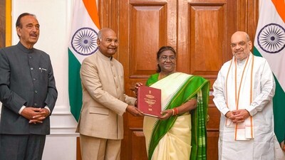 The high-level committee on 'one nation, one election', headed by former president Ram Nath Kovind, submitted its report to President Droupadi Murmu on March 15 (PTI) The high-level committee on 'one nation, one election', headed by former president Ram Nath Kovind, submitted its report to President Droupadi Murmu on March 15 (PTI)