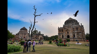 People out in Lodhi Gardens in New Delhi. “While the cruising scenes before the era of dating apps like PlanetRomeo and Grindr have been documented, digital disruption has added another layer to cruising.” (Sanchit Khanna/Hindustan Times) People out in Lodhi Gardens in New Delhi. “While the cruising scenes before the era of dating apps like PlanetRomeo and Grindr have been documented, digital disruption has added another layer to cruising.” (Sanchit Khanna/Hindustan Times)