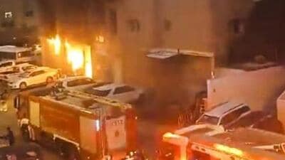 The blaze was the second largest fire disaster in Kuwait in terms of the death toll. (HT Print photo) The blaze was the second largest fire disaster in Kuwait in terms of the death toll. (HT Print photo)