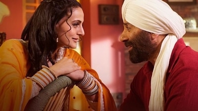 Gadar 2 stars Ameesha Patel and Sunny Deol. Gadar 2 stars Ameesha Patel and Sunny Deol.