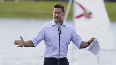 “Tomorrow I will introduce legislation to rename our coastal waters after @realDonaldTrump!” Congressman Greg Steube wrote on X. (AP)