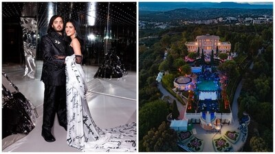 Anant Ambani and Radhika Merchant had a lavish party in Italy earlier this month and the official pictures are finally out on Vogue, giving fans a glimpse into just how massive the scale of it was. The picture on the right show a bird's eye view of the celebrations in Portofino. Singer Andrea Bocelli serenaded the guests on the sea shore as the couple celebrated their union. Anant Ambani and Radhika Merchant had a lavish party in Italy earlier this month and the official pictures are finally out on Vogue, giving fans a glimpse into just how massive the scale of it was. The picture on the right show a bird's eye view of the celebrations in Portofino. Singer Andrea Bocelli serenaded the guests on the sea shore as the couple celebrated their union. 