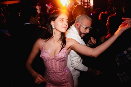 Ananya Panday dances at one of parties in the pre-wedding festivities.