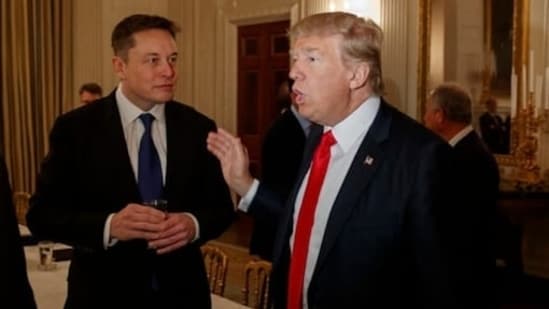 Elon Musk said that Donald Trump calls him often and is a “huge fan” of the futuristic Cybertruck. (AP)