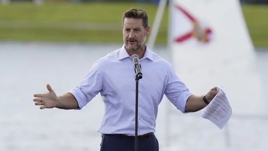 “Tomorrow I will introduce legislation to rename our coastal waters after @realDonaldTrump!” Congressman Greg Steube wrote on X. (AP)