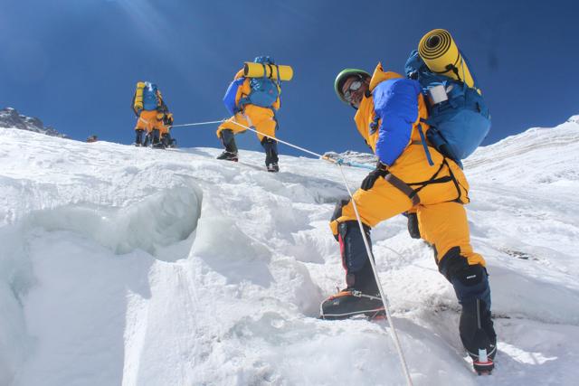 Bad weather and a few close calls prevented Dharmshaktu and his 12-member team from reaching the summit via the unclimbed East Ridge in 2001. (Courtesy Love Raj Singh Dharmshaktu)