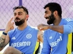 Virat Kohli and Jasprit Bumrah during a practice session. Virat Kohli and Jasprit Bumrah during a practice session.