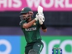 Babar Azam of Pakistan plays a shot during the ICC Men's T20 Cricket World Cup West Indies & USA 2024 match between Pakistan and Canada Babar Azam of Pakistan plays a shot during the ICC Men's T20 Cricket World Cup West Indies & USA 2024 match between Pakistan and Canada