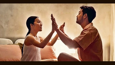 Familiarity can also lead to one person over-accommodating the other. That can strain a relationship over time, as it does with Amy Lau (Ali Wong) and George Nakai (Joseph Lee) in the 2023 Netflix series Beef. Familiarity can also lead to one person over-accommodating the other. That can strain a relationship over time, as it does with Amy Lau (Ali Wong) and George Nakai (Joseph Lee) in the 2023 Netflix series Beef.