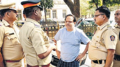 Mumbai, India - June 8, 2019: Police officials brought Iqbal Kaskar brother of Dawwood Ibrahim to St George hospital for tests, in Mumbai, India, on Saturday, 08 June, 2019. (Photo by Bhushan Koyande/HT) (HT PHOTO) Mumbai, India - June 8, 2019: Police officials brought Iqbal Kaskar brother of Dawwood Ibrahim to St George hospital for tests, in Mumbai, India, on Saturday, 08 June, 2019. (Photo by Bhushan Koyande/HT) (HT PHOTO)