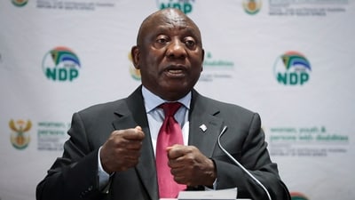 Cyril Ramaphosa: South African President Cyril Ramaphosa is seen. (Reuters)