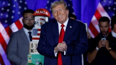 Former U.S. President and Republican presidential candidate Donald Trump attends a rally and celebration of his birthday at the Palm Beach County Convention Center, in West Palm Beach, Florida, U.S., June 14, 2024. REUTERS/Evelyn Hockstein (REUTERS)