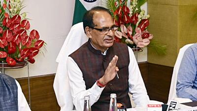 Union agriculture minister Shivraj Singh Chauhan addresses a press briefing in Delhi on Saturday. (PIB_India-X) Union agriculture minister Shivraj Singh Chauhan addresses a press briefing in Delhi on Saturday. (PIB_India-X)